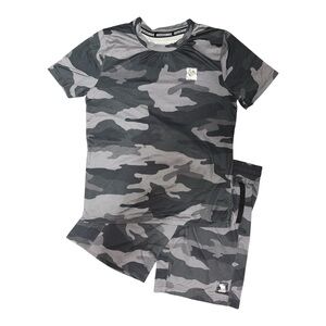 Abercrombie Kids Camo Tee with Matching Shorts Set •Size 9/10